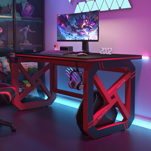 现代科技感电脑桌网红游戏桌电竞桌子家用办公桌宿舍电竞桌椅套装