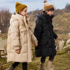 零下40度防寒东北儿童羽绒服女童中长款女孩冬季中大童装加厚外套