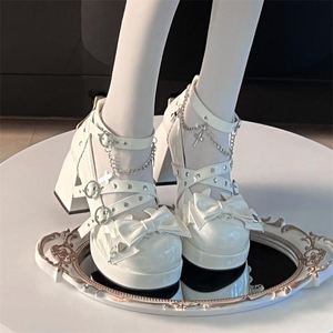 洛丽塔鞋子公主鞋萝莉塔lolita鞋厚底高跟鞋小皮鞋配的软妹小女孩