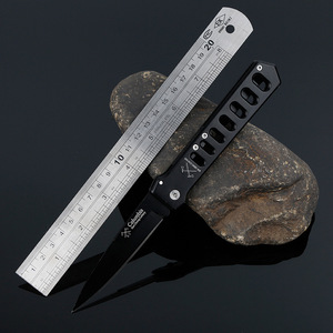 折叠刀 创意镂空柄户外防身小折刀非直刀 野营求生多功能户外刀具