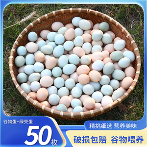 凡人乐乌鸡蛋鲜鸡蛋混合装50枚新鲜绿壳蛋正宗农家绿皮鸡蛋