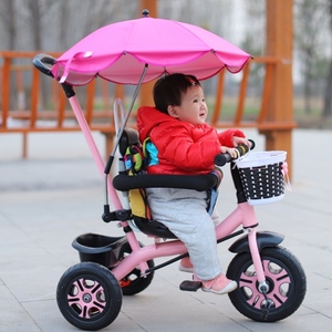 网红儿童三轮车可推可骑1一3岁新款脚踏车大号5岁宝宝手推车轻便