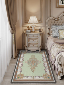 欧式地毯卧室床边毯客厅轻奢高级感茶几毯房间长条脚垫阳台地垫
