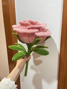巨型大玫瑰向日葵扭扭棒花束diy手工自制材料包创意成品送女朋友