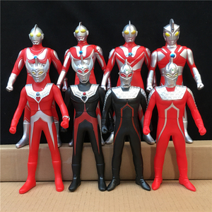 大号奥特六兄弟软胶人偶可动玩具 佐菲 初代杰克 艾斯 黑泰罗赛文