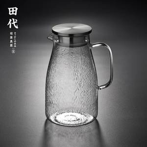 田代/tindor 耐热玻璃 透明冷水壶冷水壶瓶果汁壶水杯水具套装
