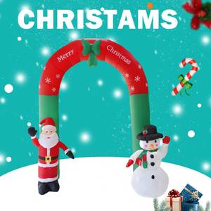 圣诞装饰品1.8米电动充气圣诞雪人老人商场超市酒店装饰气模摆件
