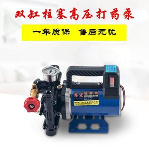 手提式打药机农用电动果树喷雾器12V48V60V220伏高压双缸柱塞药泵