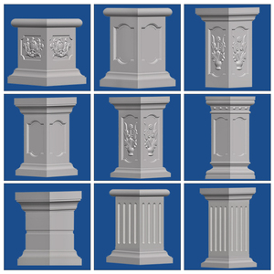 柱墩方墩罗马模具模型花盆方柱全套四方墩子阳台水泥底座柱子栏杆