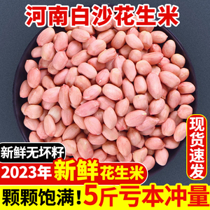 2023年新鲜花生米 生 新货农家不带壳商用榨油特大颗粒白沙花生米