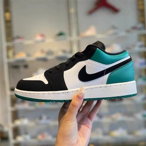 jordan air jordan 1 _ 耐克女鞋air jordan 1 aj1黑绿脚趾复古低帮
