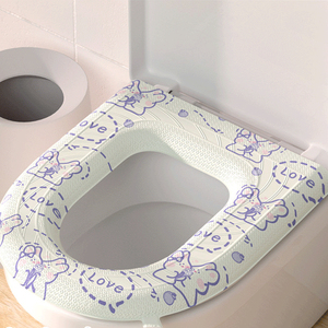 EVA防水马桶坐垫子h四季通用冬季款家用厕所坐便圈套粘贴式可水洗