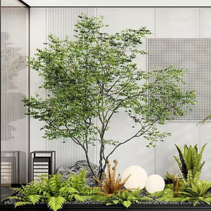 仿真吊钟树日本大型绿植室内设计橱窗马醉木北欧风装饰假树景观