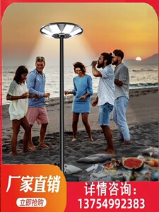 太阳能庭院灯户外景观家用可移动防水人体感应超亮LED飞碟路灯1