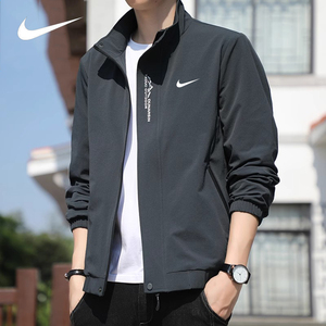 Nike耐克夹克男士春秋季立领宽松上衣服青年休闲外穿男生时尚外套
