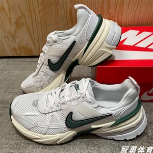 Nike耐克V2K男女运动鞋夏复古透气轻便舒适跑步鞋白绿FD0736-101
