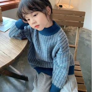 巴拉巴柆清货儿童秋冬款套头毛衣2023新款童装韩版男女童加厚羊毛