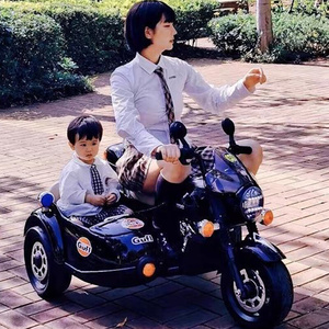 侉子车双人摩托车儿童电动车大人小孩可开三轮车