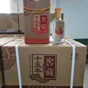 四川泸州 十五年窖藏 50度500ml整箱6瓶礼盒装浓香型白酒包邮