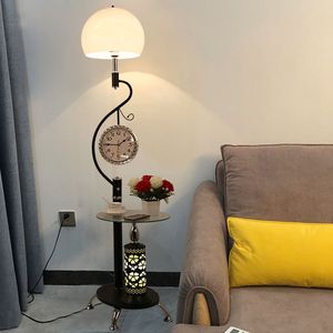 创意时尚简约现代落地灯茶几客厅钟表个性沙发卧室书房网红床头灯