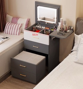 小梳妆台窄化妆桌卧室迷你单人小型小户型40cm50公分60厘米30宽长