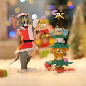猫和老鼠欢乐圣诞盲盒TOMandJERRY潮玩手办可爱公仔生日礼物摆件