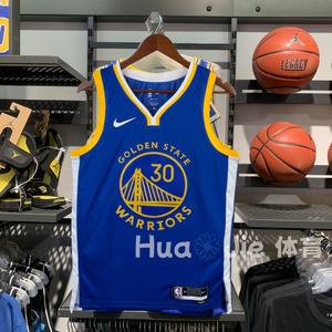 美版 勇士队30号 curry 斯蒂芬库里城市版汤普森球衣热压篮球服sw