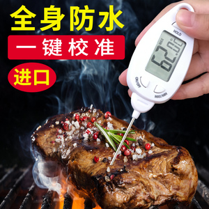 牛排温度计探针防水养殖测量仪厨房油炸油温专用烤肉测温测水温计