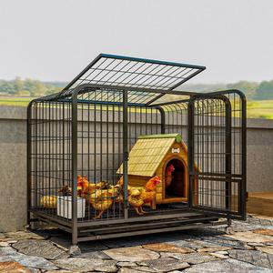 鸡笼子家用铁丝网室外鸡笼自动清粪鸡窝养超大鸭笼鸡舍棚兔笼双门