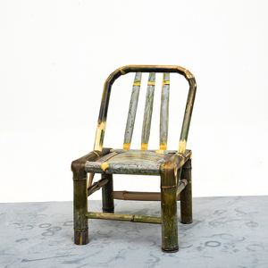 竹椅子靠背椅手工老式家用高凳成人喝茶复古编织竹编藤椅阳台凳子
