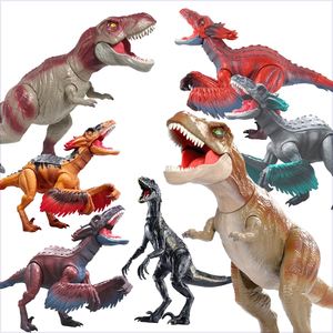 侏罗纪2同款暴虐龙迅猛龙合体新恐龙世界反派可调动 模型手办摆件