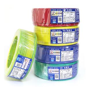 武汉二厂电线国标纯铜芯多股软线bvr1.5 2.5 4 6平方多芯家用铜线