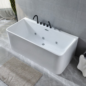 适用于美标卫浴浴缸无缝一体小户型按摩独立式亚克力浴缸成人卫生
