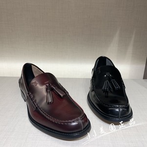 jj美国正品tods 托德斯 男士两色流苏休闲皮鞋 xxm26c0cp60akt