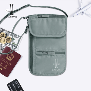 日本原单证件收纳包多功能便携护照夹机票卡包男女挂脖斜挎手机包