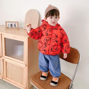韩版2023新款儿童棉衣服反季婴儿宝宝羽绒棉服洋气男童女童装冬季
