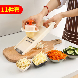 不伤手厨房土豆丝擦丝防切手护手器萝卜神器商用刨丝器菜拉子搓丝