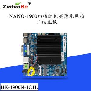 鑫慧科工控超薄Nano-ITX无风扇低功耗J1900微型工业12*12车载主板