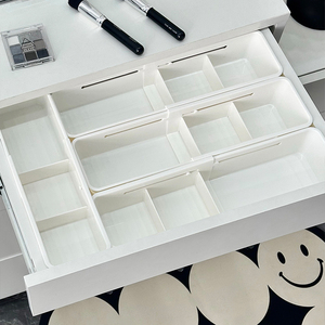 IKEA宜家伸缩抽屉收纳梳妆台分隔化妆品收纳盒桌面内置分格护肤品