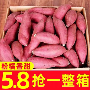 红薯新鲜番薯农家种植沙地红心蜜薯9斤小香薯软糯香甜无丝烤地瓜