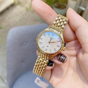 正品天梭女表tissot bella金色贝母时尚石英手表t1031103311300