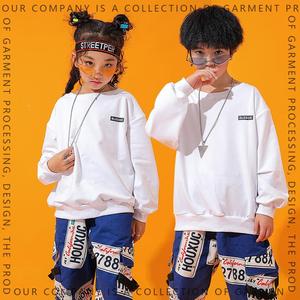 春款童装韩版男女童表演服新款中大童个性嘻哈儿童舞蹈服套装潮范