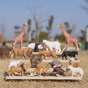 德国思L美国safari动物模型玩具长颈鹿狮子袋鼠大熊猫猴子陆龟象