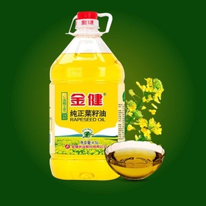 金健菜籽油4.5L 非转食用油 物理压榨植物油健康菜油