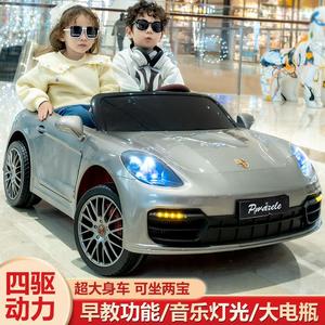 儿童电动汽车四轮车男孩女孩玩具车可坐可遥控双人坐大款跑车