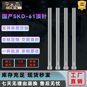国产SKD61全硬模具顶针0.5-25推杆冲头圆针出口顶针顶杆冲针推针