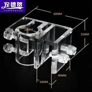 鱼缸水管固定夹亚克力固定架换水管夹玻璃进出水口卡扣架子不锈钢