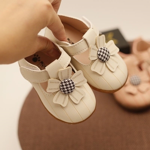 巴拉巴柆清仓女宝宝单鞋0-1-3岁软底婴儿学步鞋女童公主鞋小皮鞋