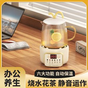 大宇煮茶器一人用迷你养生壶小型办公室煮茶壶家用玻璃烧水电茶炉