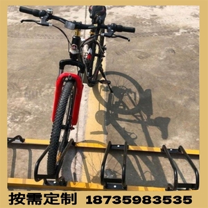 自行车停放架电动车摆放架单车停车位架不锈钢停车架卡位式锁车架
